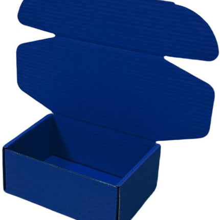 50 Pcs 4.3 x 3.1 x 2 inches Corrugated Cardboard Gift Boxes Recyclable Shipping Boxes for Packing Jewelry Ornament Gift Craft Packaging Supplier (Industrial Blue)