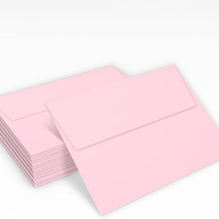 LUXPaper A7 Invitation Envelopes | Peel & Press | 5 1/4" x 7 1/4" | Candy Pink | 80lb. Text | 50 Qty