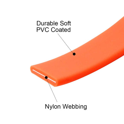 Waterproof Dog Training Leash 50FT 30FT 15FT 10FT 5FT Heavy Duty Recall Long Lead for Large Medium Small Dogs (30FT, Orange)