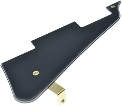 Black 3-Ply LP-Style Guitar Pickguard with Gold Bracket and Steel Screws