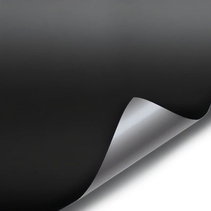 Lámina adhesiva de vinilo negro mate con liberación de aire (1ft x 5ft)