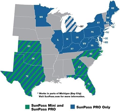 Pro Universal Toll Transponder – Prepaid Electronic Pass for Florida & 21 Additional States (MINI) - photo 2