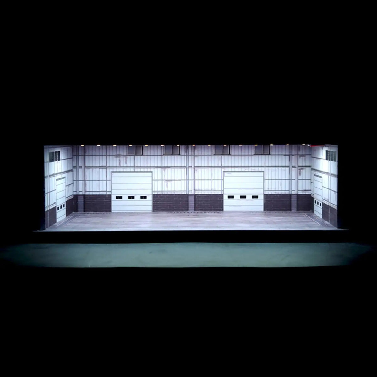 Model Cars Display Case Garage close-up of garage door design