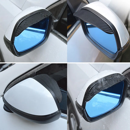 Rear Mirror Rain Eyebrow durable ABS plastic rain shield
