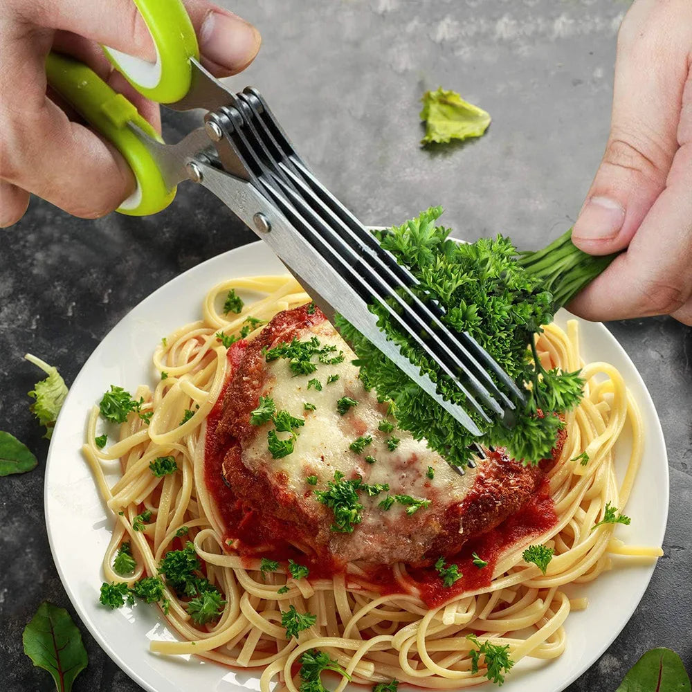 Herb Vegetable Kitchen Scissors detachable blades for easy cleaning