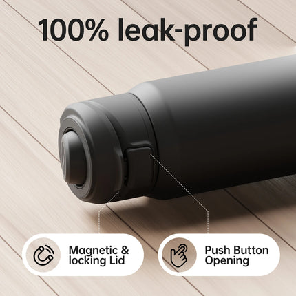 Stainless Steel Water Bottle with Magnetic Phone Holder - photo 4