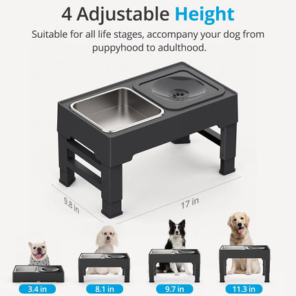 SourcetoHome Elevated Mess-Free Dog Bowl -  - detail view 3