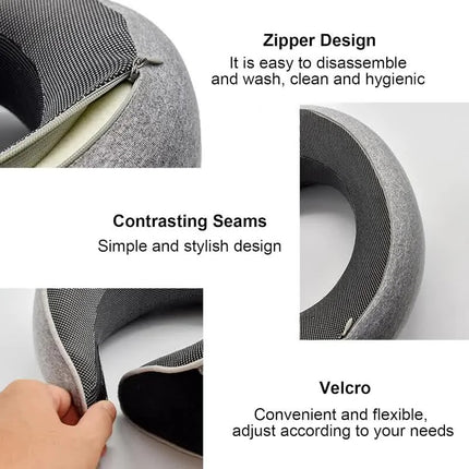 Memory Foam Neck Pillow Travel Snail Design - photo 4