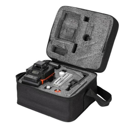 3D Laser Level mounted on tripod showing full room projection capability