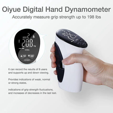 Dynamometer Hand Grip Strengthener in use demonstrating proper hand grip technique