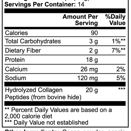 USA CALI Grass-Fed Collagen Peptides Powder Chocolate – Hydrolyzed Types I & III Bovine Collagen for Skin Elasticity, Hair, Nails, Joint & Bone Support – Stevia Sweetened – Made in USA