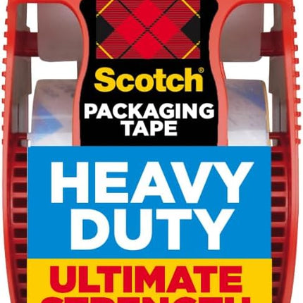 Amazon.com : Scotch Heavy Duty Shipping Packing Tape, Clear, Shipping and Packaging Supplies, 1.88 in. x 27.7 yd., 1 Tape Roll with Dispenser : Packing Tape : Office Products