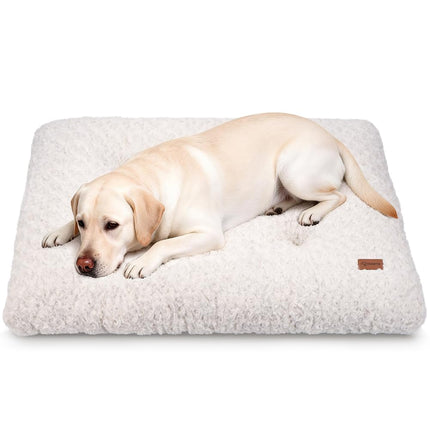 Cama para perro pequeño para jaula, colchoneta blanca 24"x18"