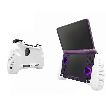 ZylonPulse Ergonomic Carbon Fiber Protective Case Compatible with AYN Thor, with Stylus Holders, Durable Lightweight Cover for Gaming Comfort