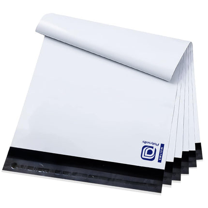 100 piezas de sobres de envío negros de polietileno de 12x15.5 Inches, sellado adhesivo fuerte, impermeables y resistentes al desgarro, bolsas postales para ropa, libros y accesorios