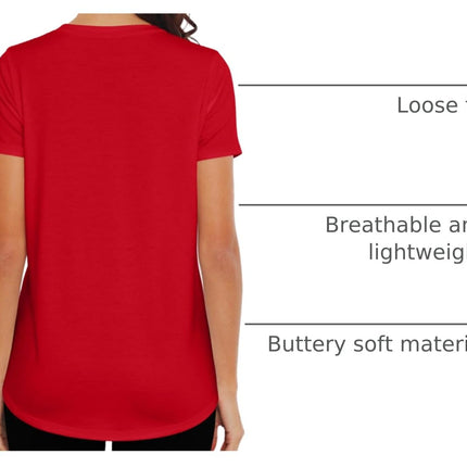 Women Crewneck Loose Fit Tunic Tops Short Sleeve Dressy Casual Summer Long Tee Shirts