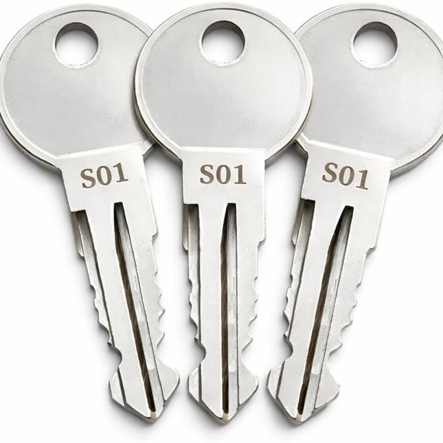 3-Pack S10 Replacement Keys for Ford Trucks Boxlink Cleat Lock