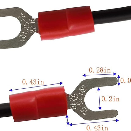 Turntable Ground Wire 3.3ft - Universal Grounding Cable for Record Player Technics Phono Anti-Hum with Spade Lug Terminals 18AWG