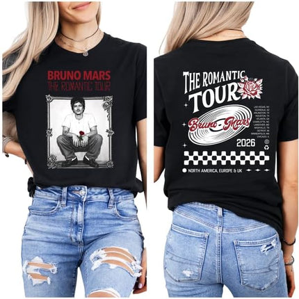 New Edition Tshirt Tour 2026, Bruno The Romantic Tour 2026 Shirt, Vintage Concert Style Tee, Best Friend Matching Outfit