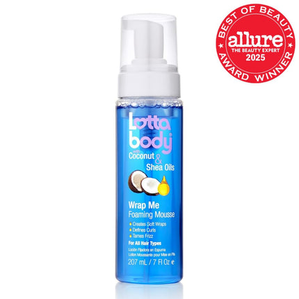 Coconut Oil and Shea Foaming Curl Mousse, Creates Soft Wraps, Hair Mousse for Curly Hair, Defines Curls, Anti Frizz, 7 Fl Oz