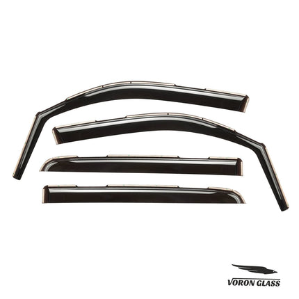 in-Channel Extra Durable Rain Guards for Trucks Dodge RAM 1500 2019-2026 Crew Cab, Window Deflectors, Vent Window Visors, 4 Pieces - 220159