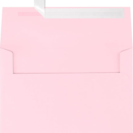 LUXPaper A7 Invitation Envelopes | Peel & Press | 5 1/4" x 7 1/4" | Candy Pink | 80lb. Text | 50 Qty