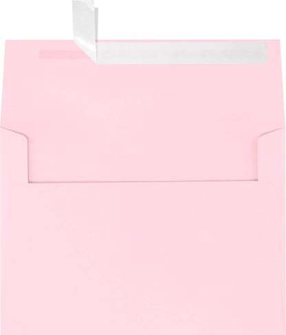 A7 Invitation Envelopes, Peel & Press, Candy Pink, 50 Count
