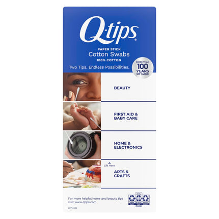Cotton Swabs, Original, For Home, First Aid and Beauty, 100% Cotton, 500 Count