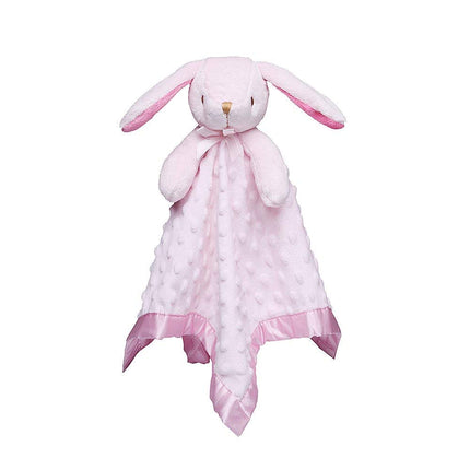 Loveys for Babies Bunny Security Blanket Baby Girl Gifts Newborn Soft Pink Lovie for Infant and Toddler Snuggle Toy Stuffed Animal, Pink 16 Inch