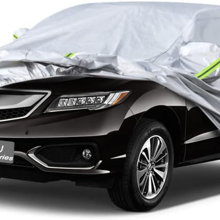 Koukou 6 Layers Car Cover Custom Fit Acura RDX from 2007 to 2025, Waterproof All Weather for Automobiles, Sun Rain Dust Snow Protection. (Ships from US Warehouse, Arrive Within 3-7 Days)