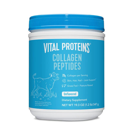 Vital Proteins Collagen Peptides Powder 20oz container for hair, skin and joint support