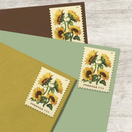 Sunflowers 2026 (Book of 20) Flowers First-Class Mail Forever Postage Stamps