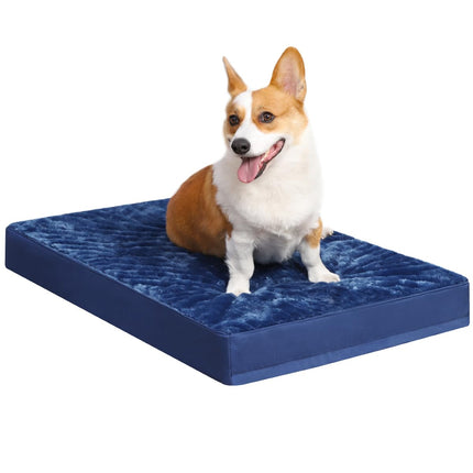 Cama ortopédica para perros grandes con forro impermeable, gris, 35x22