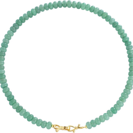 NLIEO Rainbow Colorful Gemstone Beaded Choker Necklace for Women 14K Gold Bow Birthstone Beads Chokers 18inches