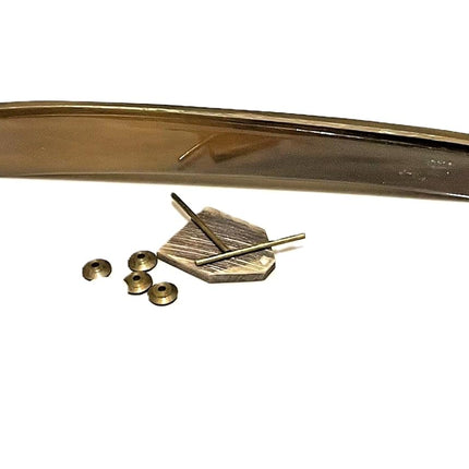 Blonde Horn Straight Razor Scales Restoration Handles W Hardware For Dovo Puma Boker Solingen