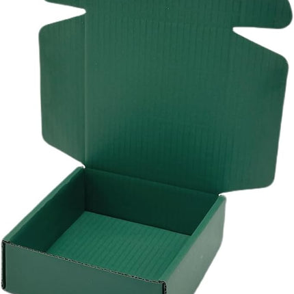 50 Pcs 6.3 x 6 x 1.6 inches Shipping Boxes for Small Business Cardboard Corrugated Mailer Boxes for Shipping Packaging Holidays Craft Gifts Giving Products (Hunter Green)