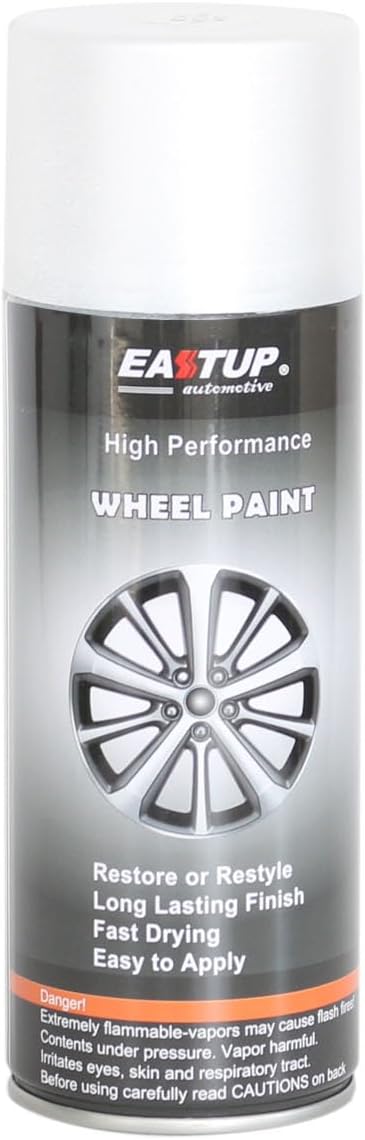 Premium Metallic Acrylic Enamel Wheel Paint, Pearl Flash White