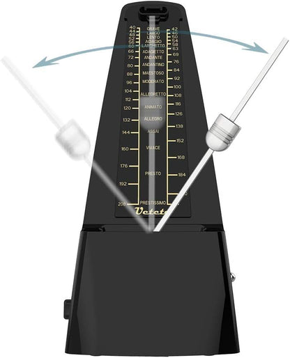 Mechanical Metronome Black/Loud Sound Piano Drum Violin Guitar - photo 3
