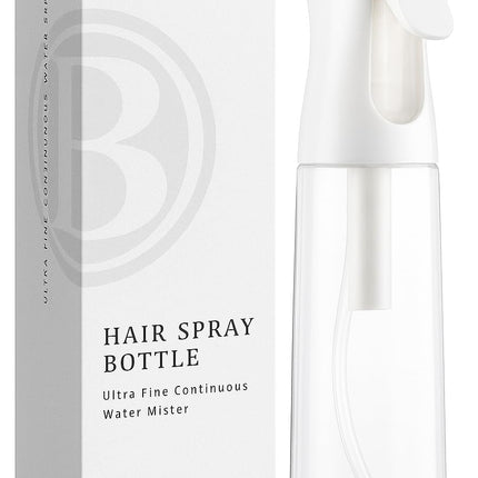 BeautifyBeauties Spray Bottle For Hair – Continuous Mister Spray Bottle for Hairstyling, Cleaning, Plants, Pets, Barbers, Salons, Essential Oil Scents (10.1 Ounce)