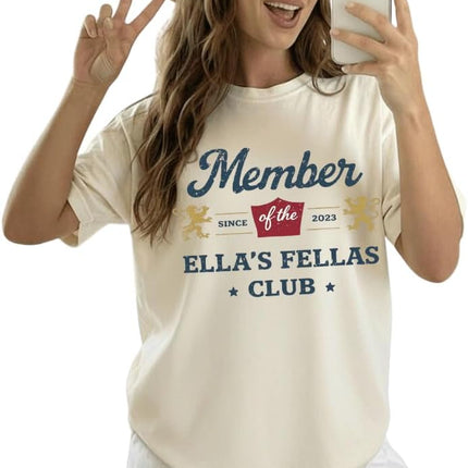 Ella’s Fellas Club Shirt, Men Member Since 2023 Tee, Retro Group Matching T-Shirt