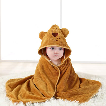 Hooded Baby Towel - Premium Soft Bath Towel for Baby, Newborn,Infant - Ultra Absorbent,Natural Baby Stuff Towel, Soft Coral Velvet Coral Fleece Bath Towel for Boys and Girls (Happy Dinosaur)