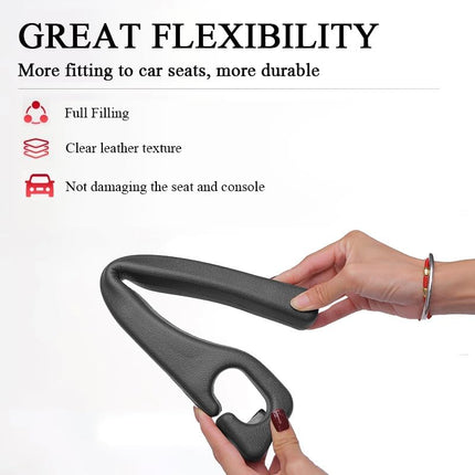 Car Seat Gap Filler Organizer Compatible with Mazda Cx5 CX-5 Accessories Seat Gap Plug Blocker with Storage Slot Non-Slip Car Cup Holder Coaster Black
