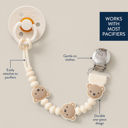Silicone Pacifier Clip with Bear Character - photo 3