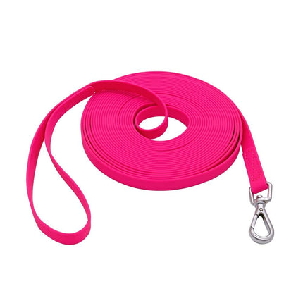 Waterproof Dog Training Leash 50FT 30FT 15FT 10FT 5FT Heavy Duty Recall Long Lead for Large Medium Small Dogs (30FT, Orange)