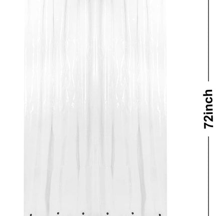 Oeko-tex Certified Shower Curtain Liner Standard Size, Clear
