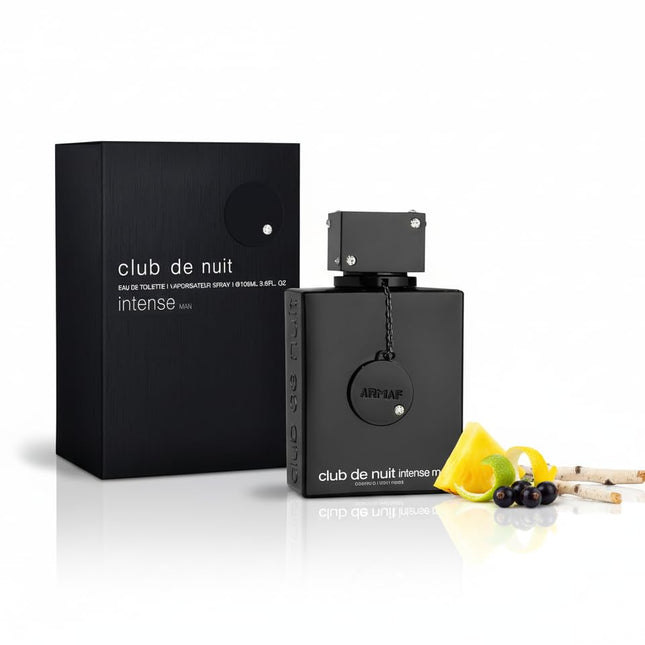 club de nuit intense Man EDT Men New in Box, Black , 3.6 Fl Oz