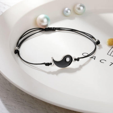 SUMMER LOVE Best Friend Bracelets Couples Bracelets for 2 Matching Yin Yang His and Her Lover Bracelet Jewelry for Bff Friendship Relationship Boyfriend Girlfriend Valentines Gift