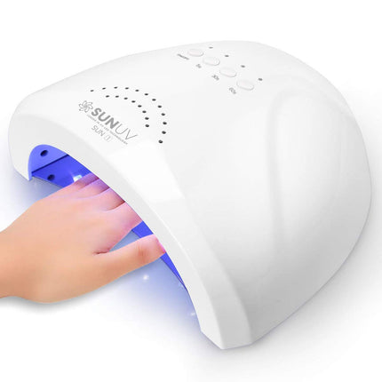 Lámpara de uñas UV LED, luz en gel para esmalte de uñas, secador UV SUNONE White
