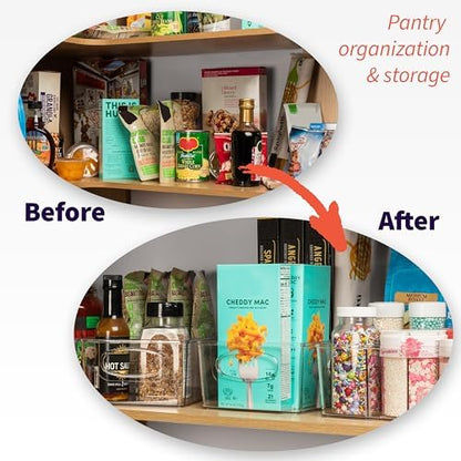 ClearSpace Storage Bins - with removable dividers