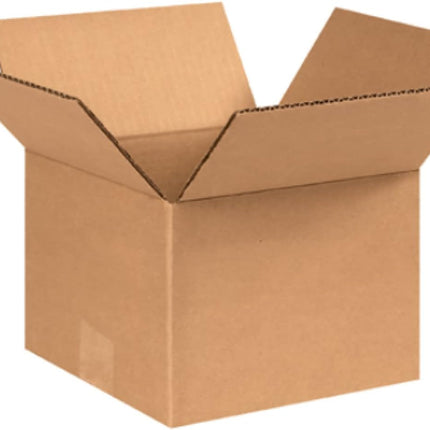 Secure Seal - 8x8x6 Pack of 100 Corrugated Cardboard Packing Shipping Mailing Moving Carton Boxes